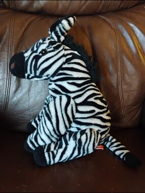 Black & White Zebra Plush Toy - Kids Stuffed Animal